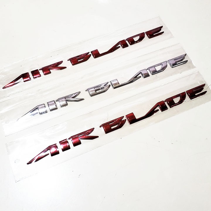 TEM CHỮ AIR BLADE 2015 ZIN BẠC | ĐỎ