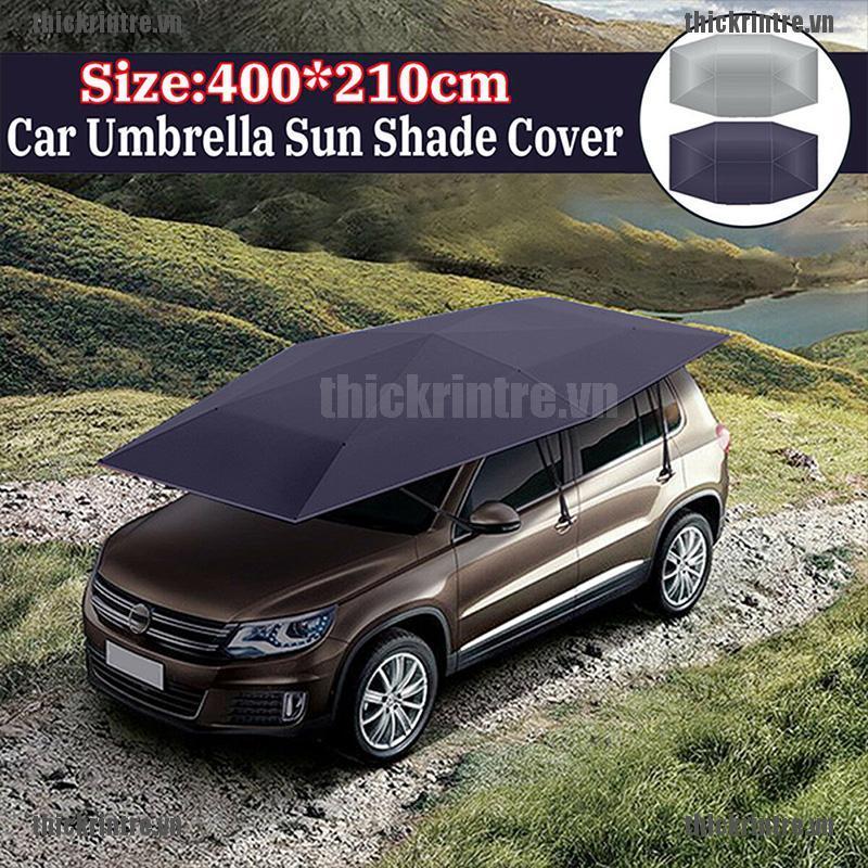 <Hot~new>Universal Car Sun Shade Umbrella Cover Tent Cloth UV Protect Waterproof 4X2.1M