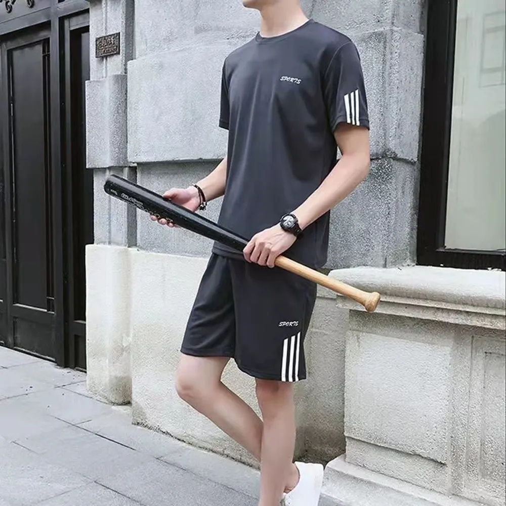 Bộ Đồ Thể Thao Ngắn Tay Thoáng Khí Thời Trang Mùa Hè Cho Nam