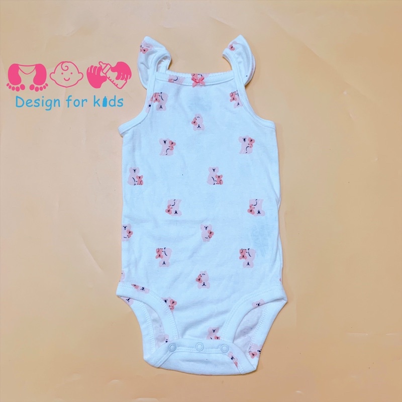 (Size 0- 3m) Body chip ba lỗ / hai dây / cánh tiên / tay bèo hàng xuất dư các hãng cho bé