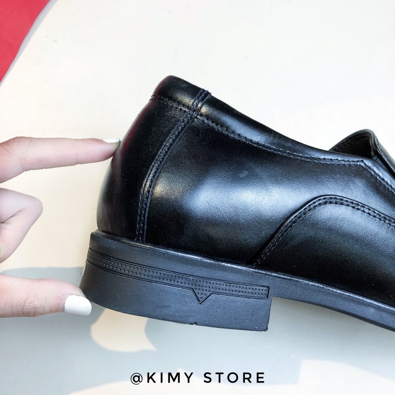 Giày lười nam độn đế da bò xuất khẩu cao cấp, giày tăng chiều cao 5cm cho nam da thật - Kimy Store