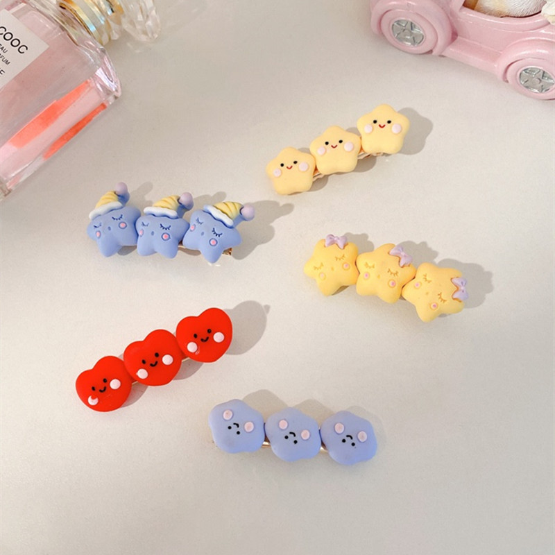 Kẹp tóc trang trí hoạ tiết ngôi sao đáng yêu xinh xắn