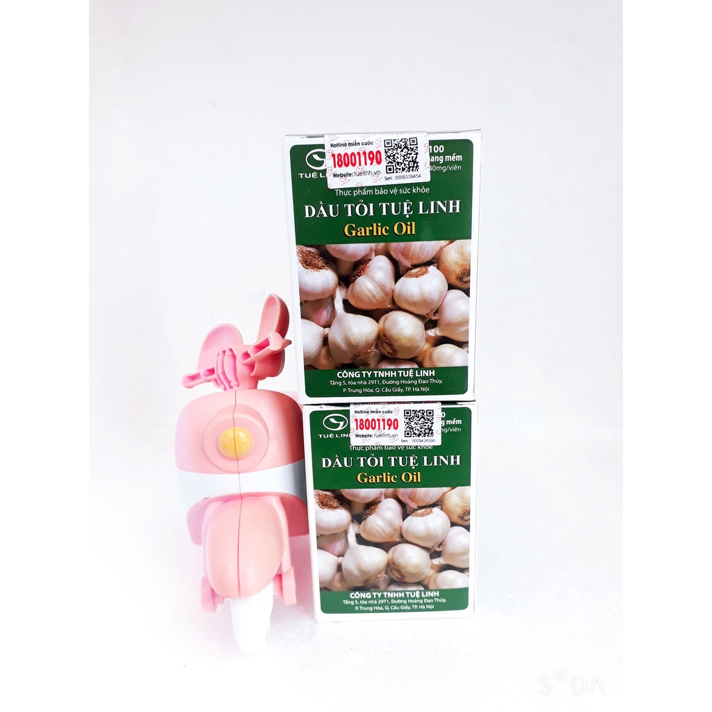 Viên uống DẦU TỎI TUỆ LINH, hỗ trợ giảm mỡ máu, giảm nguy cơ xơ vữa động mạch và tăng sức đề kháng cho cơ thể