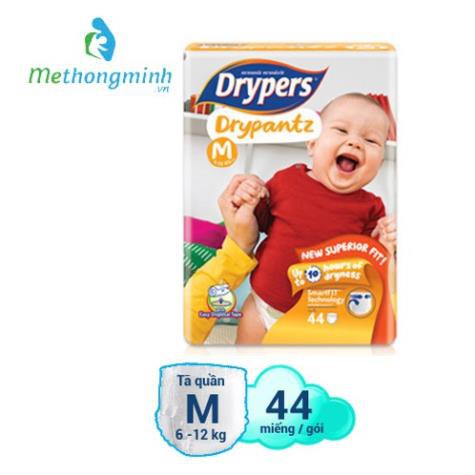 Bỉm/Tã quần Drypers Drypantz Gói Đại M44/L36/XL32