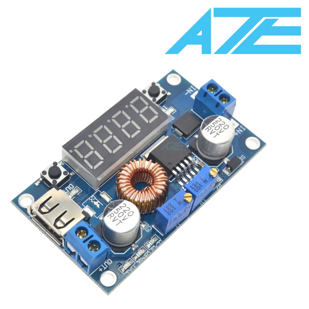 Mạch hạ áp DC-DC 5A XL4015 ADJ hạn dòng có LED báo - LED DRIVER - 2C3