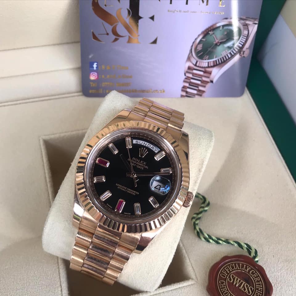 Đồng Hồ Nam Day-date Ii 41mm President 218235 Rose Gold