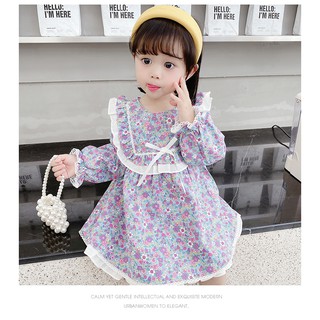 Váy thu đông tiểu thư cho bé gái