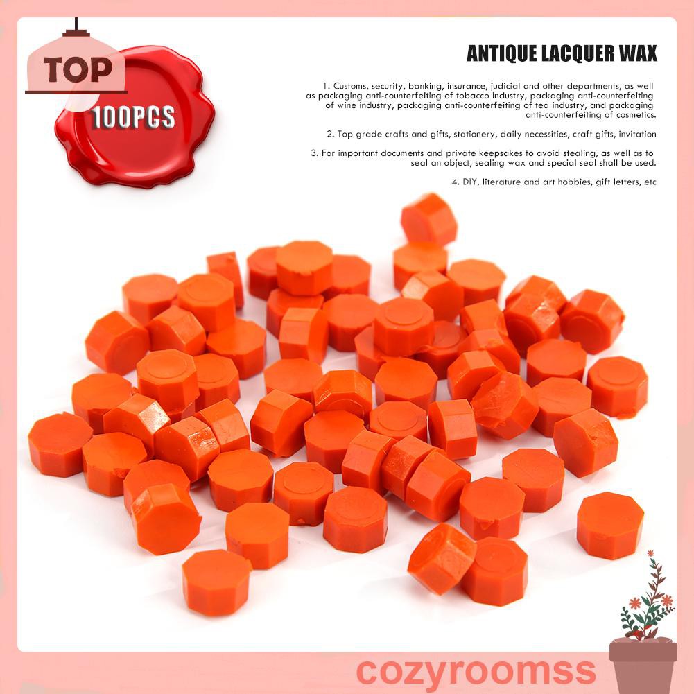 Sáp 100pcs Vintage Wax Seal Stamp Tablet Pill Beads for Envelope Sealing Wax
