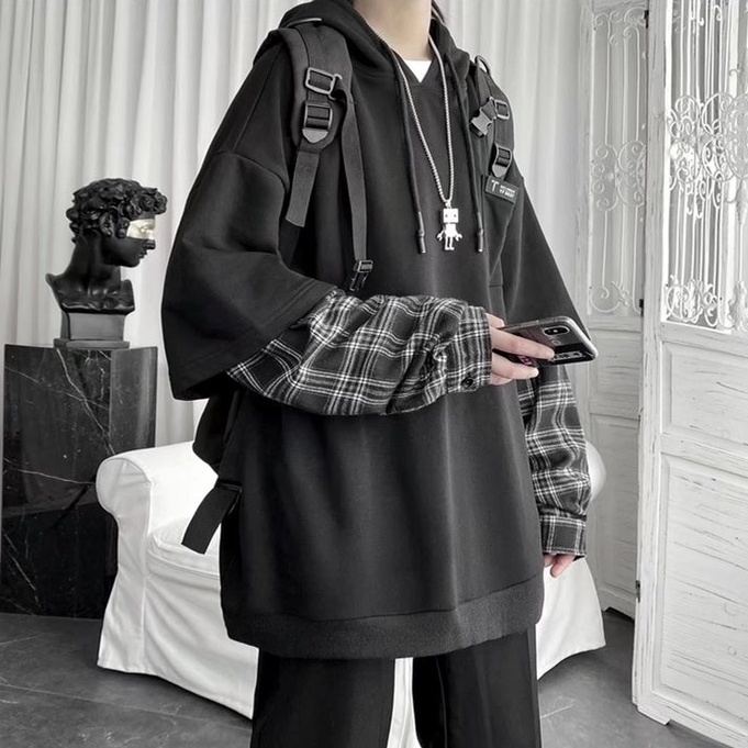 Áo Hoodie Dáng Rộng Thời Trang Hàn Quốc Đơn Giản Dành Cho Nam
