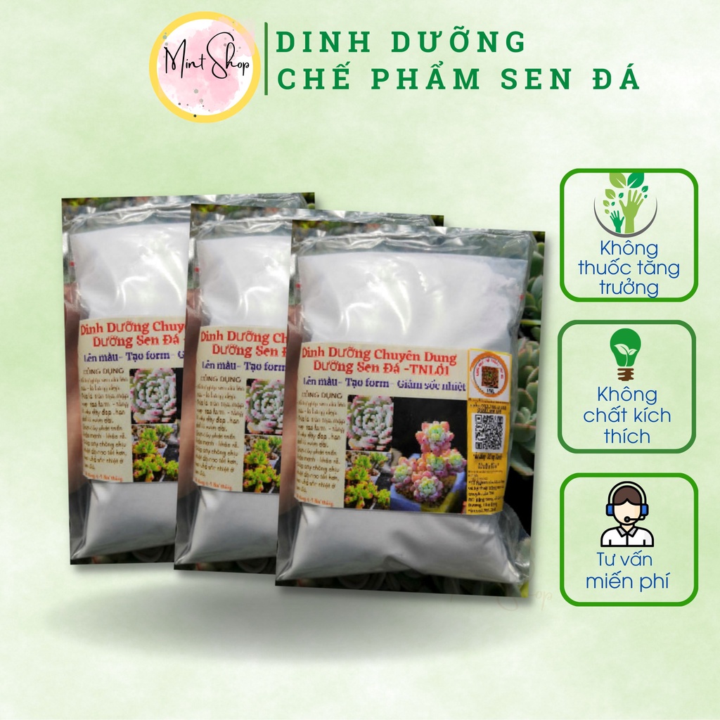 Dinh Dưỡng Chuyên Dụng Cho Sen Đá Hỗ Trợ Giữ Màu Lên Màu Giữ Form