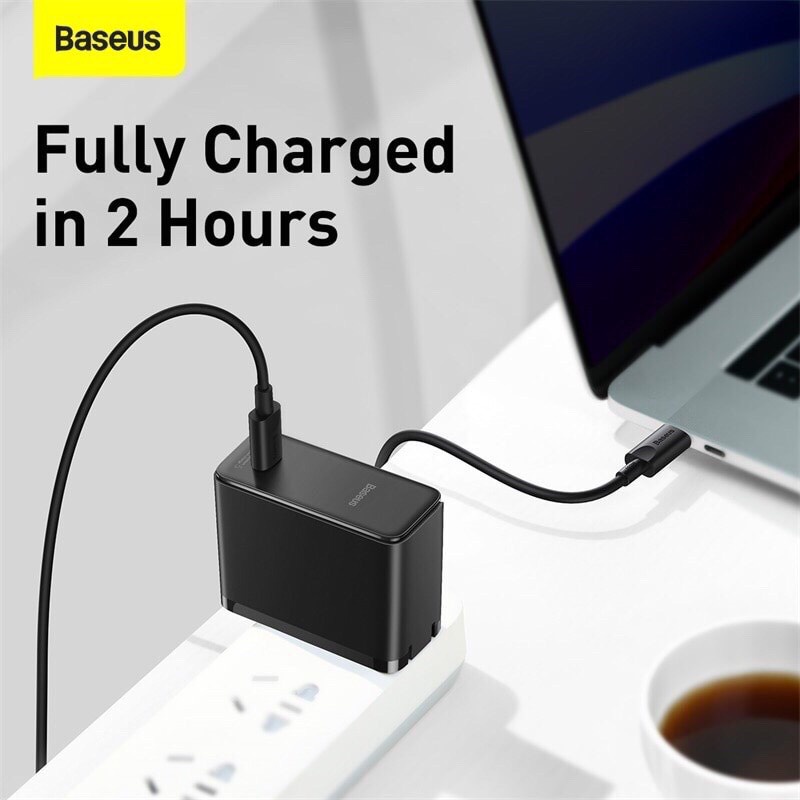 [Tặng Cáp 100W] Cốc Sạc Nhanh Baseus 100w Gan2 Us Loại C Qc5.0 4.0 Pd 3.0 Máy Tính Xách Tay Máy Tính