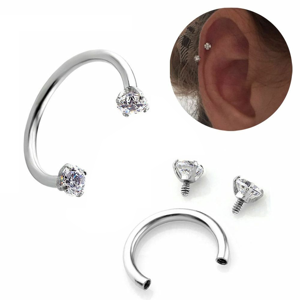 Khuyên Mũi / Tai Đính Đá Đơn Giản Chống Dị Ứng 3mm