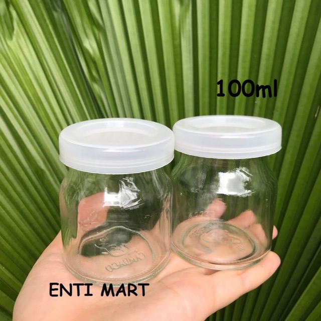 12 Hũ sữa chua thuỷ tinh 100ml