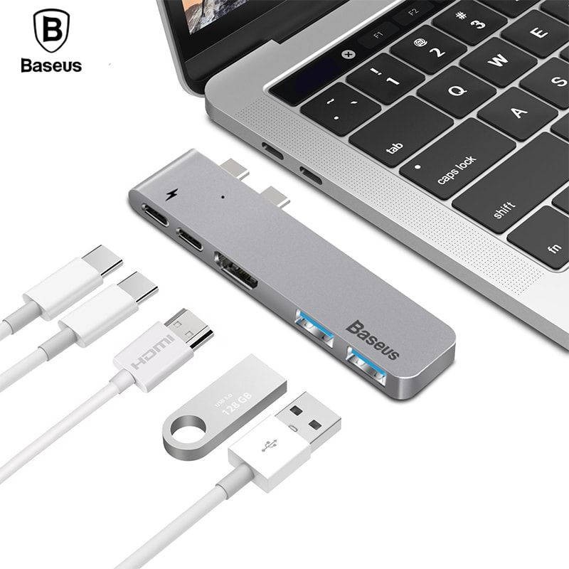 Bộ Hub chuyển đổi 5 trong 1 dành cho Macbook Pro CAHUB-B0G - Hàng Chính Hãng