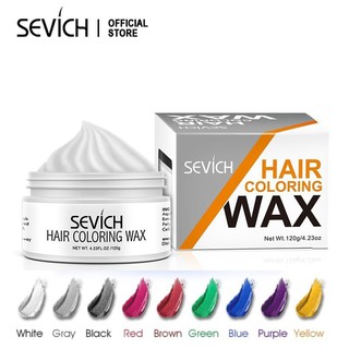 Sáp nhuộm tóc sevich tạm thời với 10 màu tùy chọn 120g