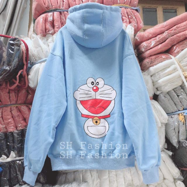 [HOT] Áo Hoodie Nỉ Bông Doraemon Nam Nữ Cặp Đôi Dễ Thương NH05