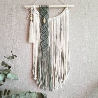 Macramé lồng dây treo tường mini