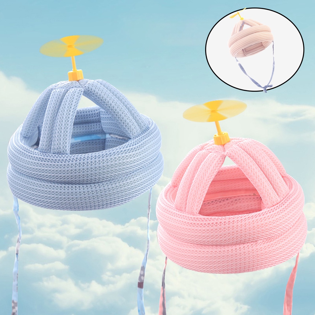 Mũ Trùm Đầu Chống Va Chạm Bằng Cotton Cho Bé