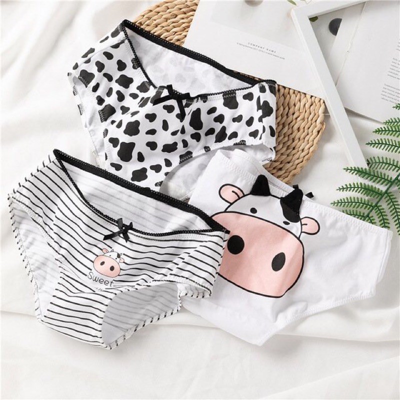 Quần lót bò sữa chất cotton cho nữ, bạn gái