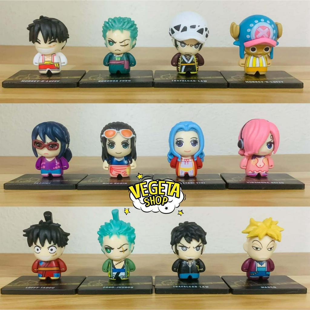 Mô hình One Piece - Luffy Zoro Law Chopper Tashigi Robin Vivi Marco Vinsmoke Reiju Luffytaro Zorojuro Wano - Cao 4cm