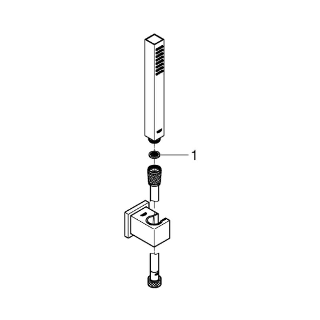 Bộ Tay Sen GROHE EUPHORIA Cube Stick - 1 Chế Độ Kèm Gác Sen Gắn Tường - 27702000