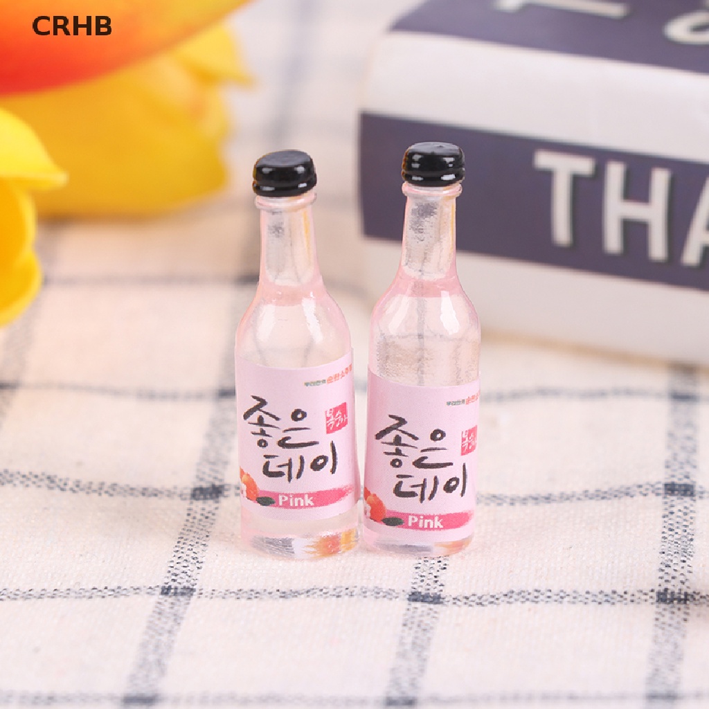 Set 10 Chai Bia Nhựa Mini Tỉ Lệ 1 / 12 Dùng Để Trang Trí Nhà Búp Bê Mới