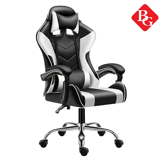 CHAIR-(Có 2 Gối ) Ghế game cao cấp dành cho game thủ chân xoay 306 độ, ngã 135 độ model mới E-02S (RED)