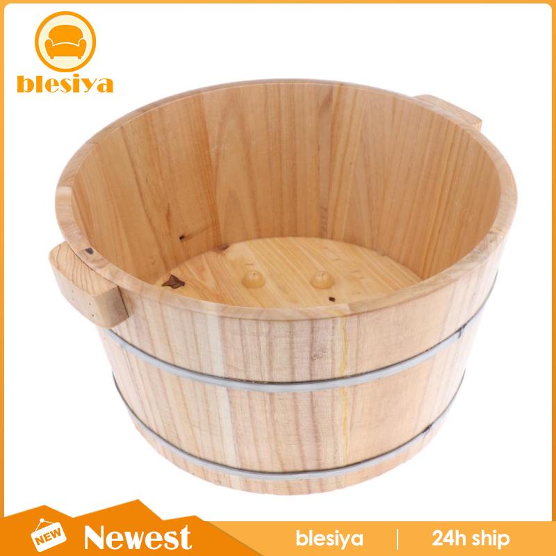 [Hàng mới về] Chậu ngâm chân bằng gỗ cho spa có nắp đậy
