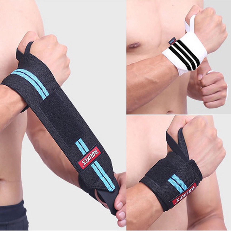 Quấn cổ tay Aolikes tập gym mẫu 2 vạch AL 1538