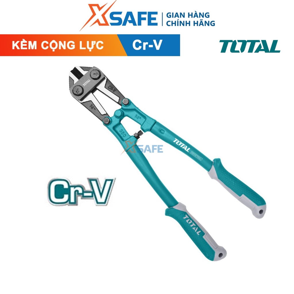 Kìm cộng lực TOTAL 12-30inch, kềm cắt sắt cộng lực chất liệu thép CR-V đen bóng cứng cáp, tay cầm bọc cau su TPR êm tay