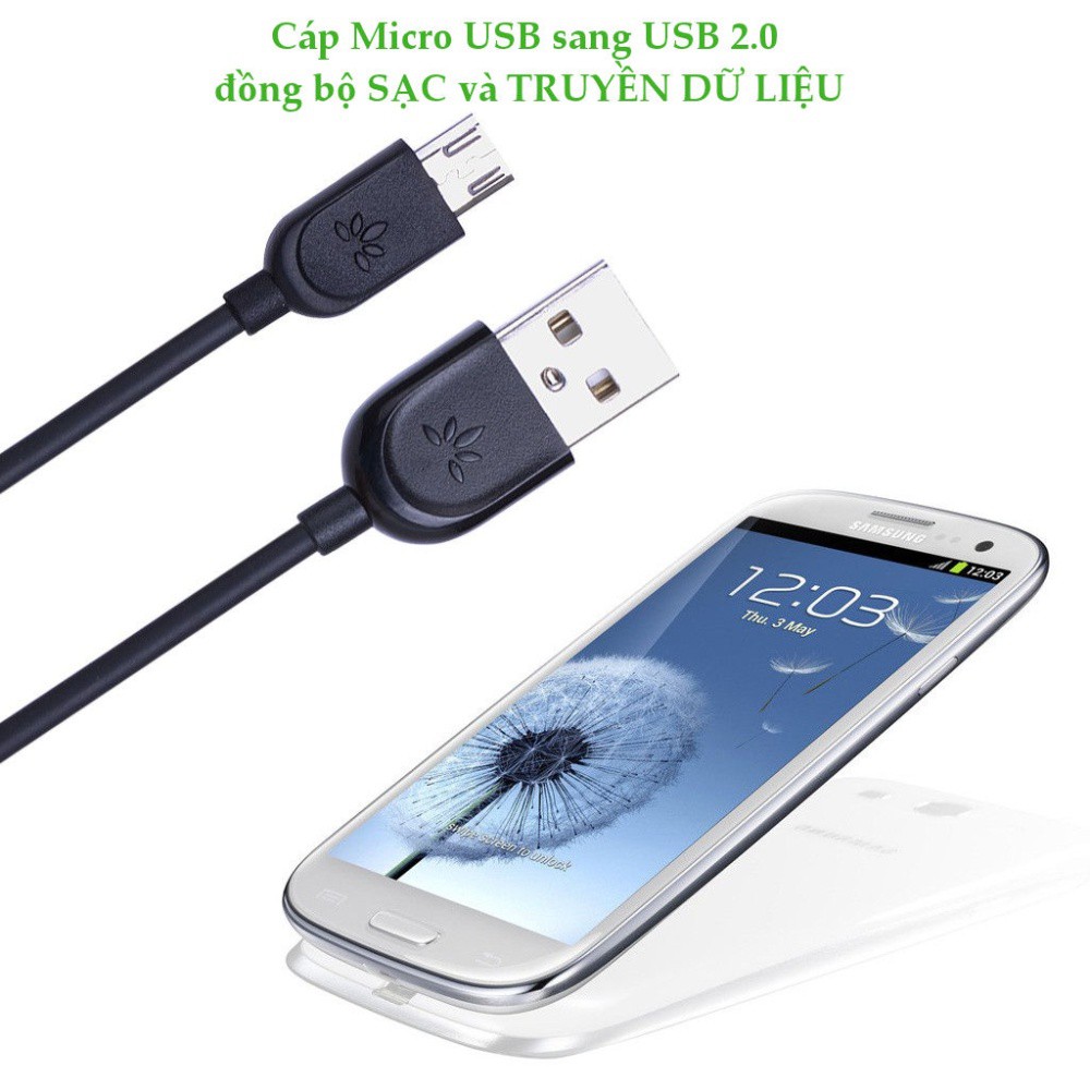 Cáp sạc và truyền dữ liệu Micro USB sang USB 2.0 AVANTREE FDKB-TR181-BLK A2121 (màu đen)