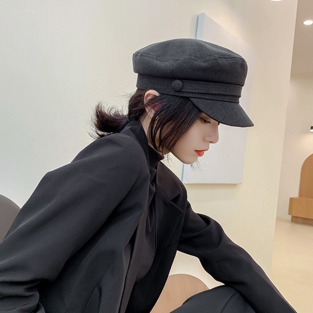 MŨ NỒI BERET HẢI QUÂN BAKER BOY PHONG CÁCH HÀN QUỐC