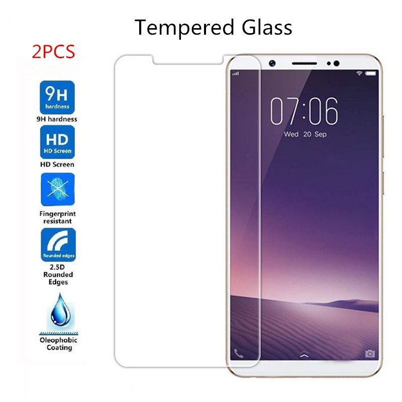 Set 2 miếng kính cường lực bảo vệ màn hình điện thoại Vivo V5 Lite X9 X9S X20 V7 X7 Plus V3 Max
