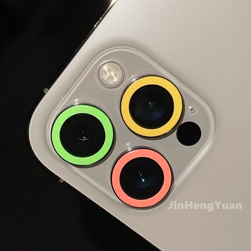 Miếng dán bảo vệ camera thích hợp cho iphone 12 11 pro max hd + khung kim loại 12mini
