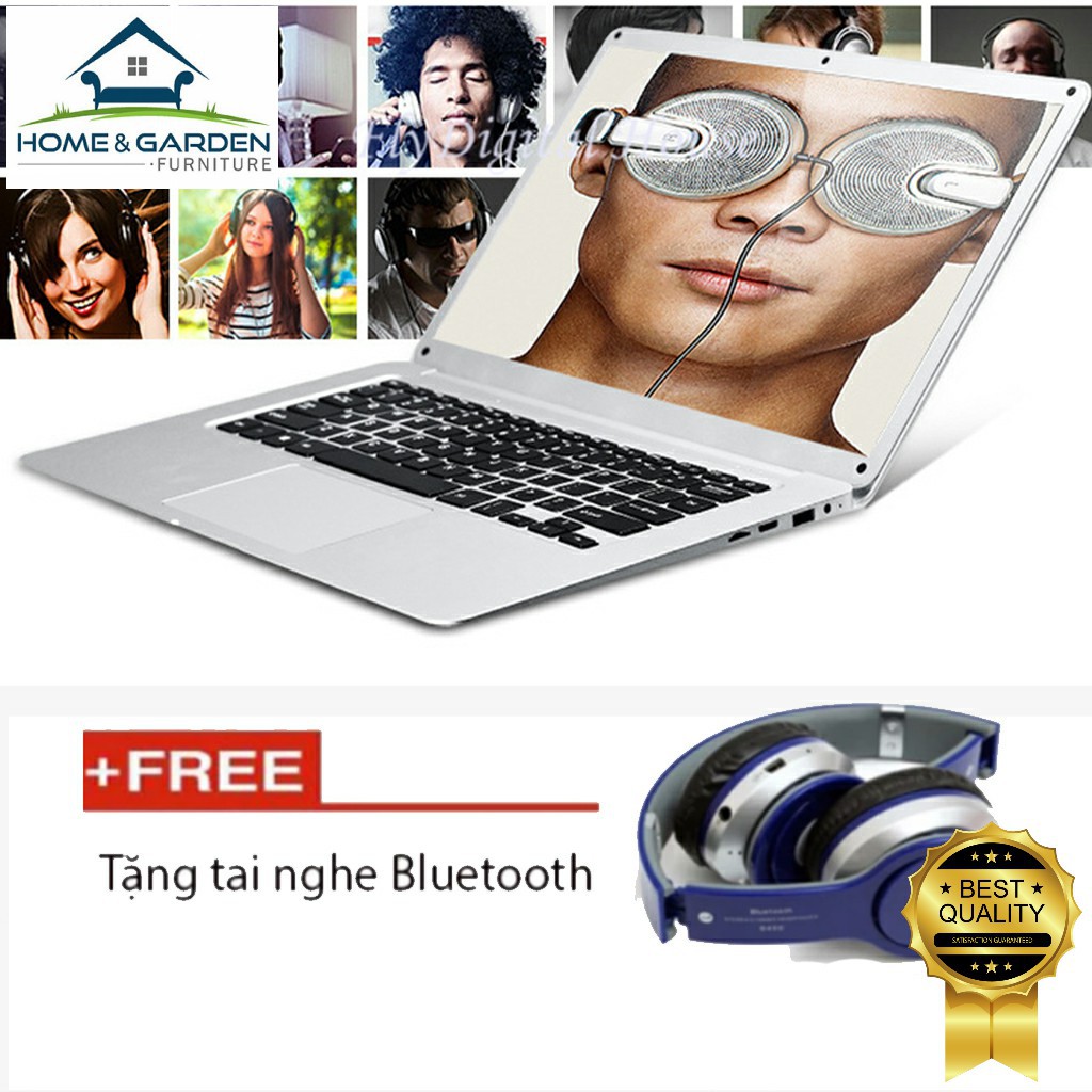 Combo NoteBook WeiPai 14 inch/1,2Kg/10.000mAH/Chip Cherry Trail Z8350/Ram 4G/64G SSD (Silver) Tặng Tai Nghe Bluetooth