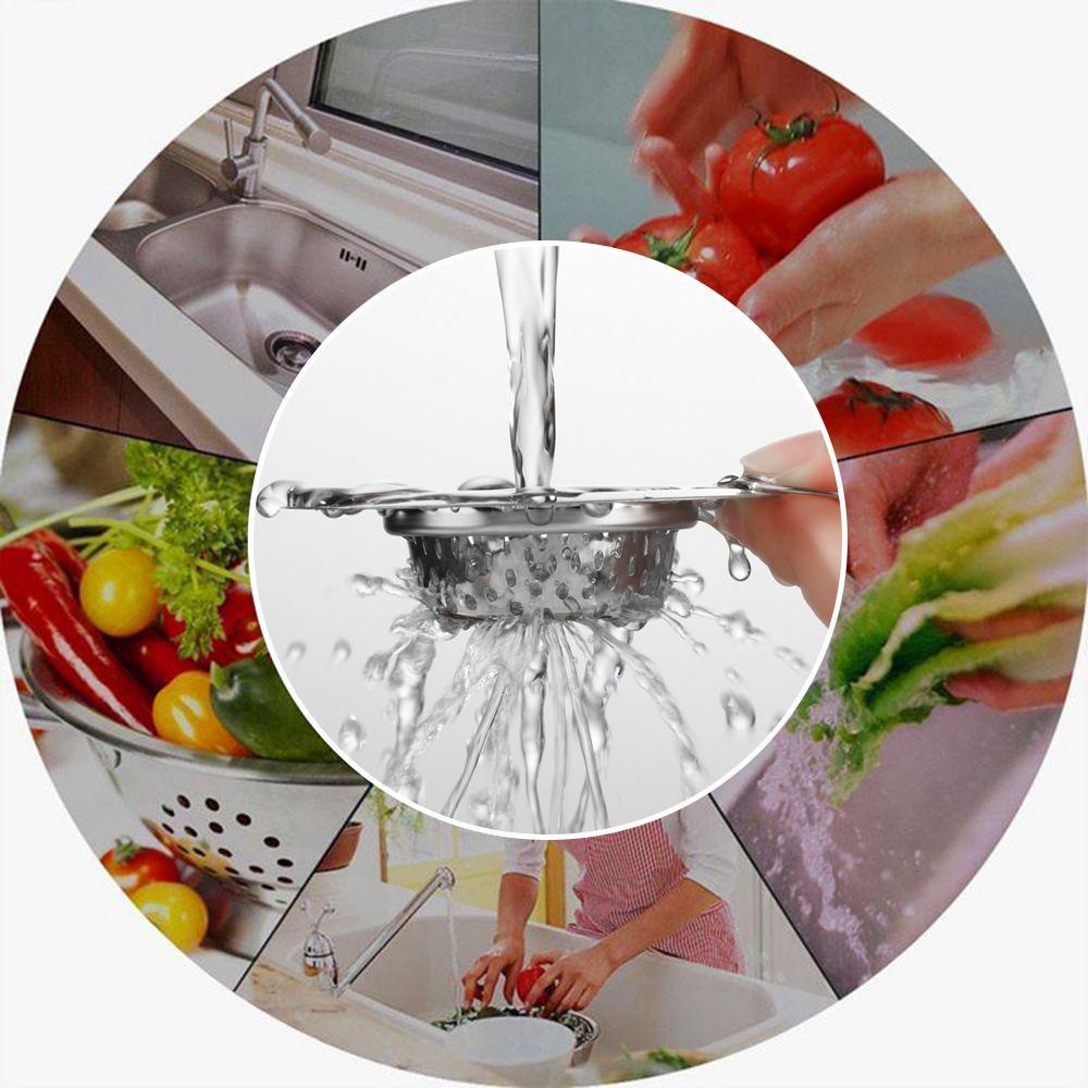 PISTA Lưới Lọc Rác Bồn Rửa Chén Chống Tắc Nghẽn Bằng Thép Không Gỉ