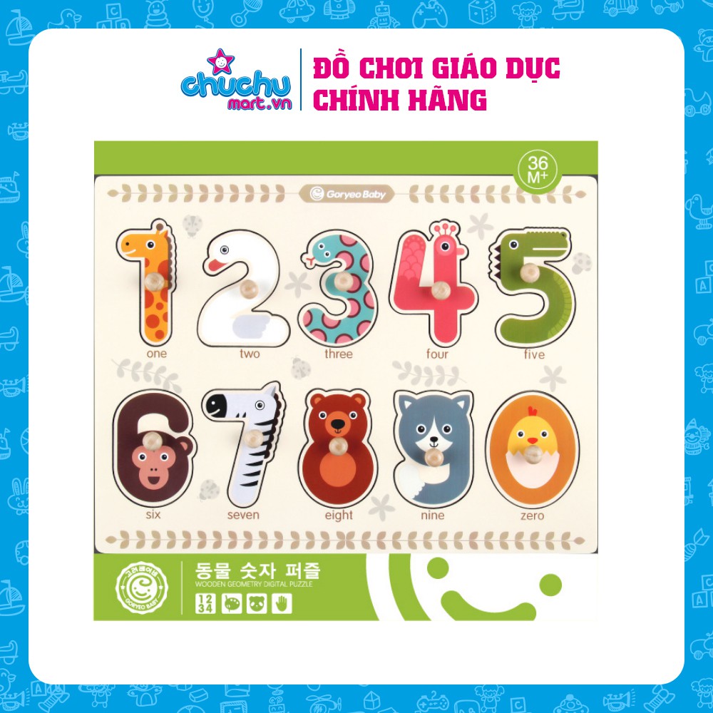 Bộ ghép hình nhiều chủ đề bằng gỗ Goryeo Baby Hàn Quốc