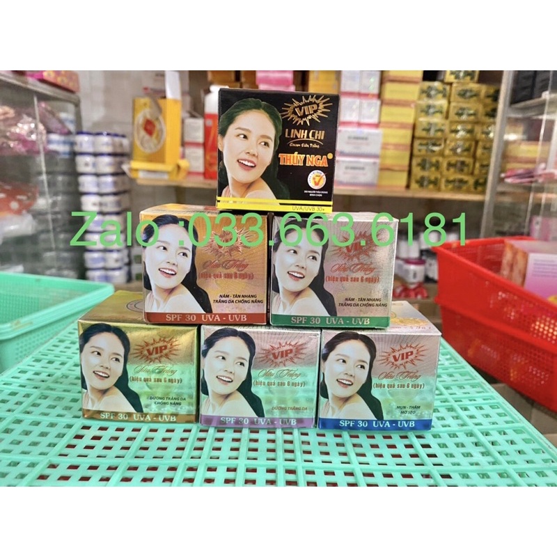 Kem linh chi Thuý Nga đầy đủ các dòng