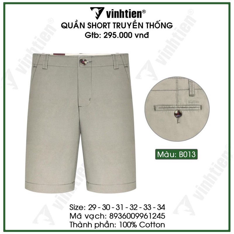 Quần short nam vĩnh tiến