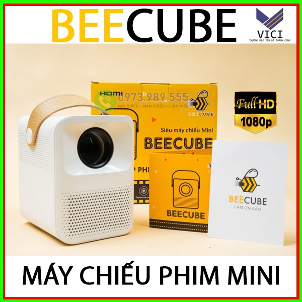 Máy Chiếu Beecube X2 Max Độ Phân Giải Full HD. Hệ Điều Hành Androi Xem Phim Không Dây Kết Nối Điện Thoại Tiện Lợi.