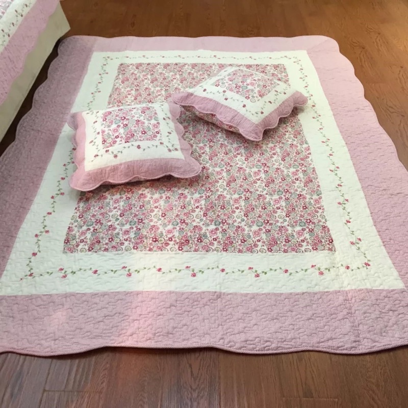 Thảm Quilt vải cotton trải sàn hoặc làm ga trải giường 200*230cm