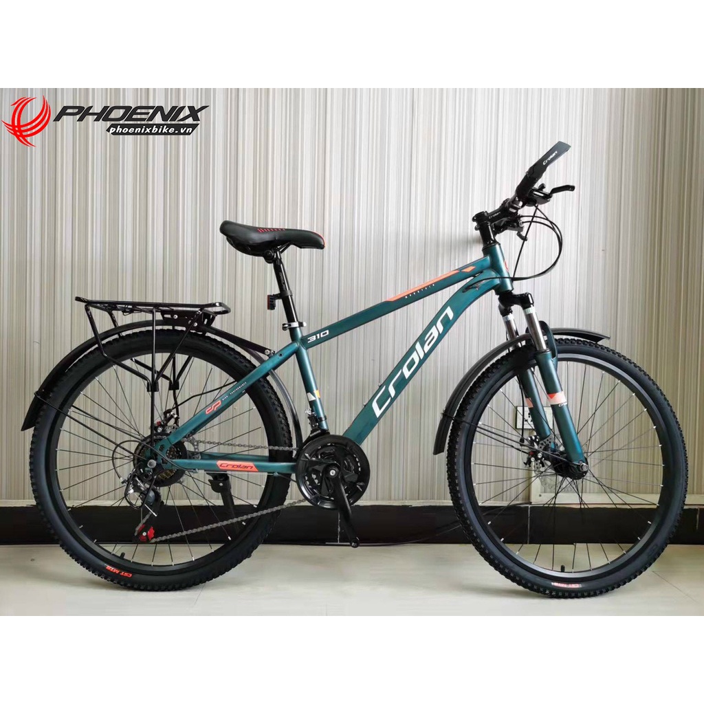 Xe đạp địa hình 24/26 inch Crolan có baga giá rẻ 2022