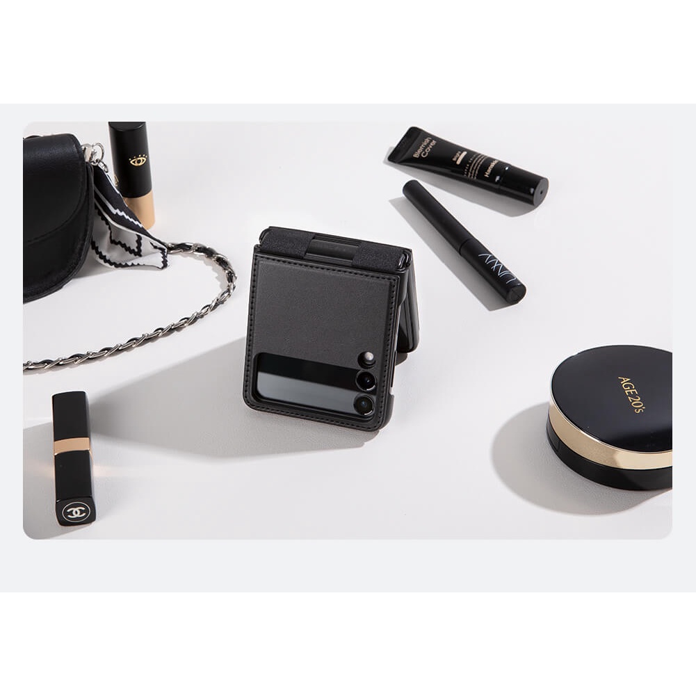 Bao da , Ốp lưng Nillkin QIN Leather Case cho Samsung Z Flip 4 - 5G, Z Flip 3 . Cao cấp chính hang