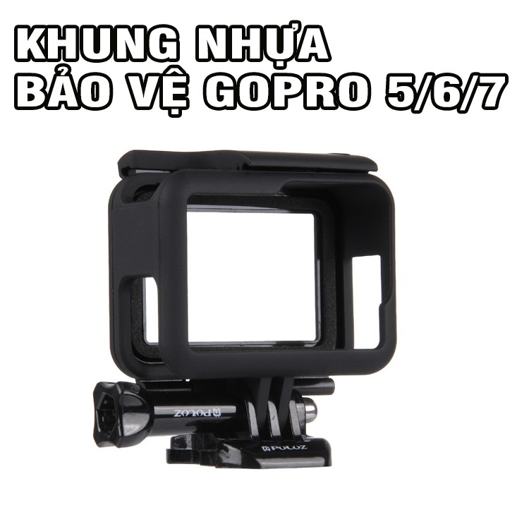 Khung bảo vệ GoPro Hero 5 6 7 bằng nhựa cao cấp chống trầy xước va đập