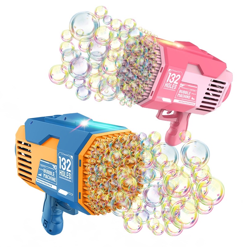 Đồ chơi súng bắn bong bóng 132 nòng cao cấp