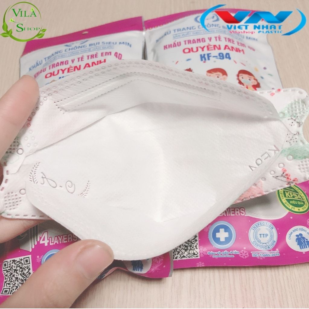 (COMBO 50c) Khẩu Trang 4 Lớp TRẺ EM, Khẩu Trang Y Tế Bé Trai/ Bé Gái KF94 Kháng Khuẩn Công Nghệ Dập Hàn Quốc