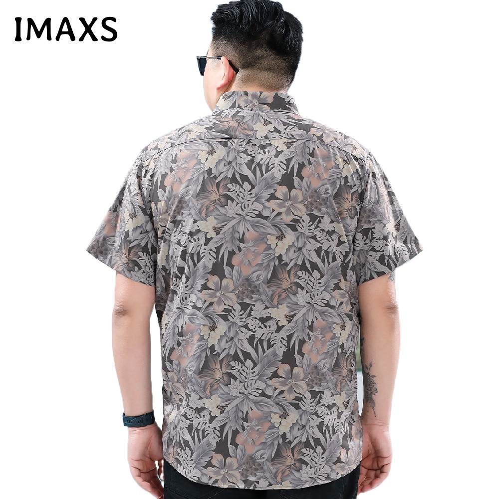 Áo Sơ Mi Tay Ngắn Dáng Rộng In Họa Tiết Trẻ Trung Hợp Thời Trang Công Sở Cho Nam 60-175KG