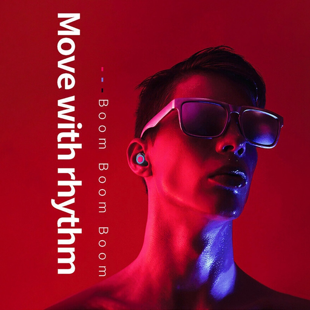 Bộ tai nghe Bluetooth 5.0 chống tiếng ồn 50 có hộp sạc chất lượng cao