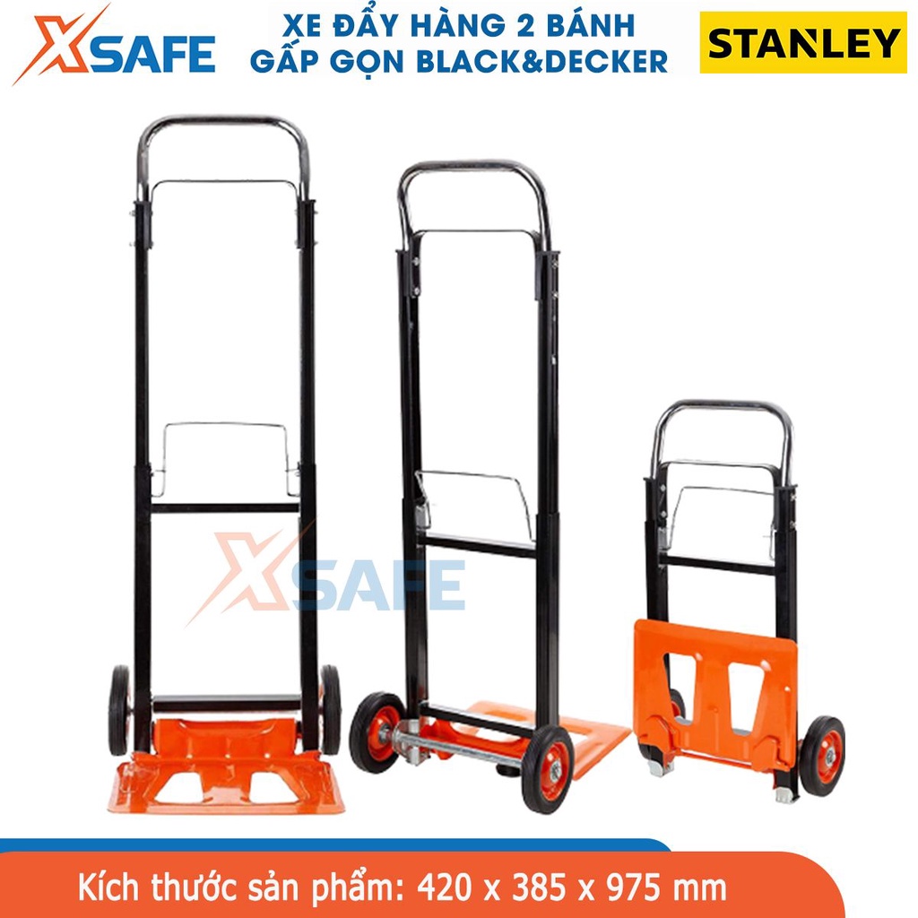 Xe đẩy hàng 2 bánh Black&amp;Decker BXWT-H305 | có thể gấp gọn, Tải trọng 90 / 100kg [chính hãng][xsafe]