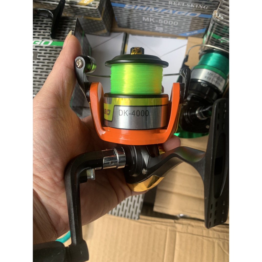 Máy câu cá SHMAGO CHÍNH HÃNG có 80m cước sẵn